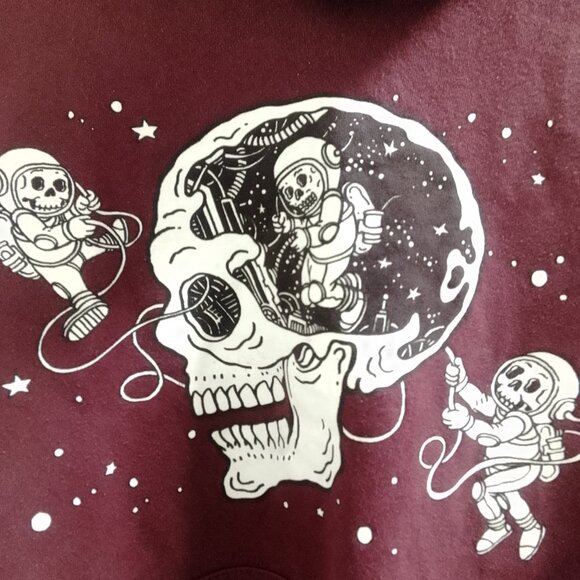 "Eighty Eight", Skull/Older Boys/Adult Long Sleeved Sweatshirt/Hoodie - Picture 5 of 9